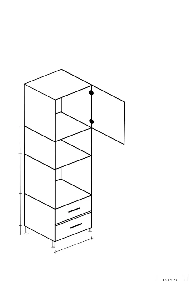 Tall Oven & Microwave Unit