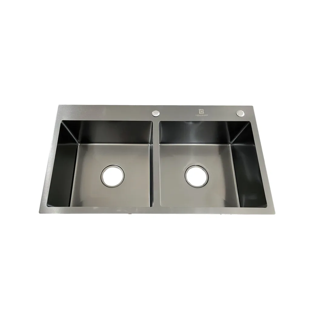 Handmade Double Bowl Sink 820 × 450