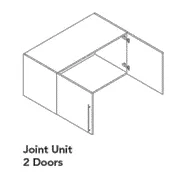 Wardrobe Joint Unit — 2 Doors, 600 mm